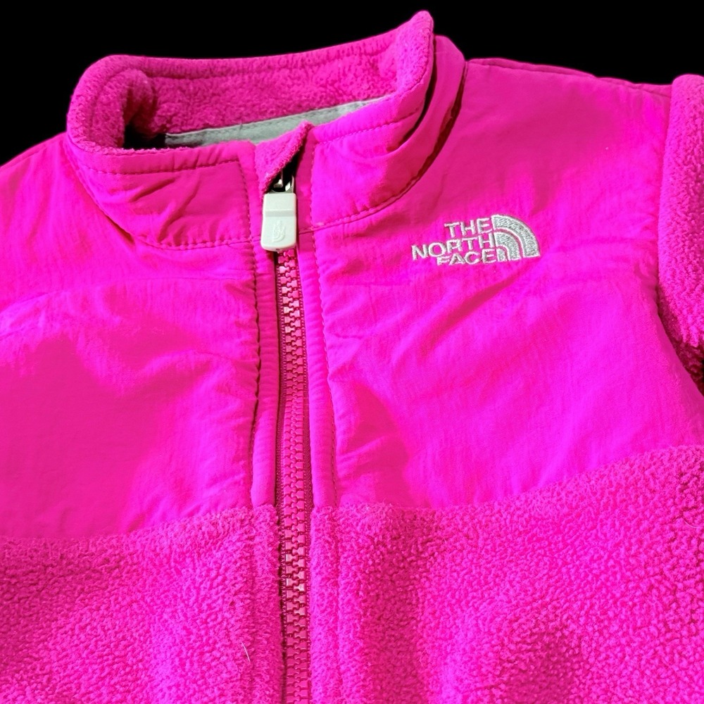 Infant Girl  The North Face‎ Polartec Pink Full Zip Fleece Jacket 0-3M Preowned - Picture 2 of 7